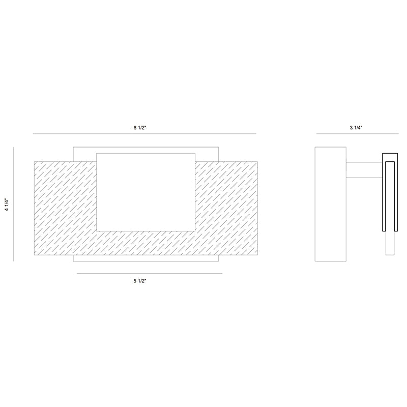 Eurofase 45345 Kasha 1-lt 9" LED Bathbar