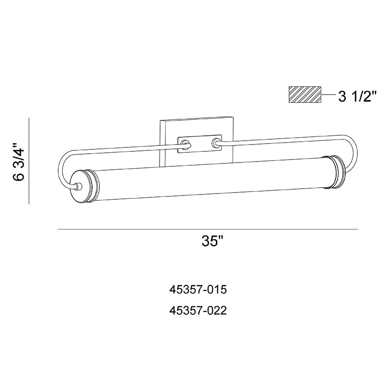 Eurofase 45357 Tellie 1-lt 35" LED Vanity Light