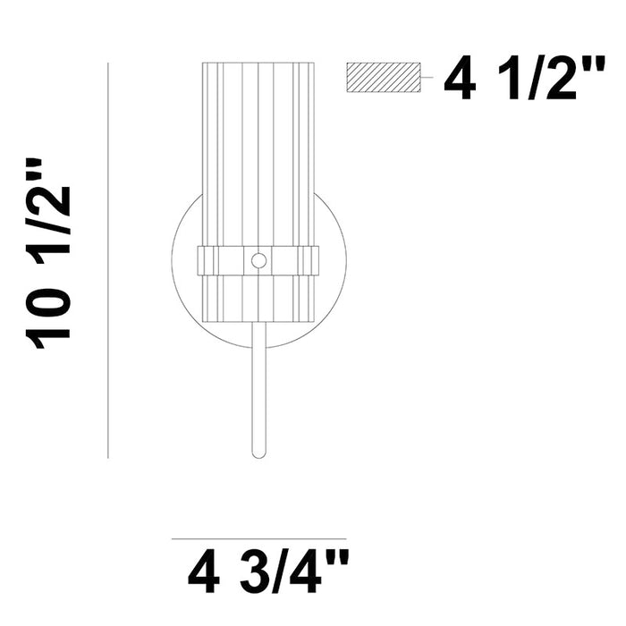 Eurofase 45461 Brook 1-lt 11" Vanity Light