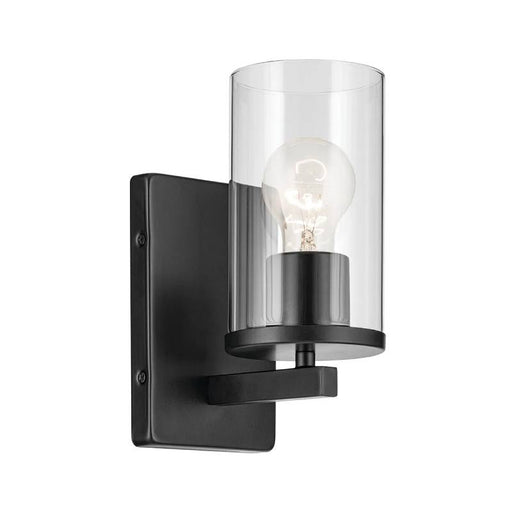 Kichler 45495 Crosby 1-lt 9" Tall Wall Sconce-Black