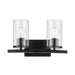 Kichler 45496 Crosby 2-lt 15" Vanity Light-Black
