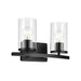 Kichler 45496 Crosby 2-lt 15" Vanity Light-Black