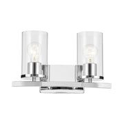 Kichler 45496 Crosby 2-lt 15" Vanity Light-Chrome