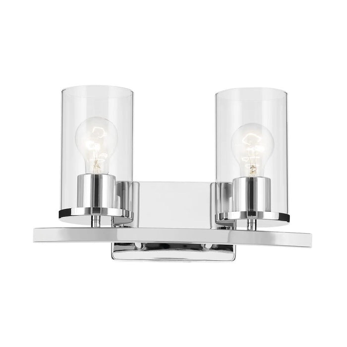 Kichler 45496 Crosby 2-lt 15" Vanity Light-Chrome