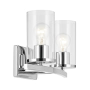 Kichler 45496 Crosby 2-lt 15" Vanity Light-Chrome