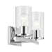 Kichler 45496 Crosby 2-lt 15" Vanity Light-Chrome