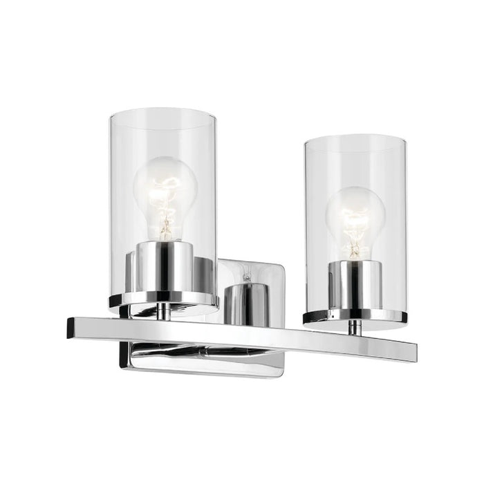 Kichler 45496 Crosby 2-lt 15" Vanity Light-Chrome
