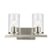 Kichler 45496 Crosby 2-lt 15" Vanity Light-Brushed Nickel