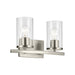 Kichler 45496 Crosby 2-lt 15" Vanity Light-Brushed Nickel