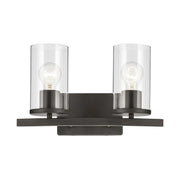 Kichler 45496 Crosby 2-lt 15" Vanity Light-Olde Bronze