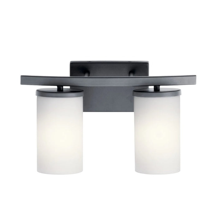 Kichler 45496 Crosby 2-lt 15" Vanity Light-Black