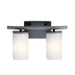 Kichler 45496 Crosby 2-lt 15" Vanity Light-Black