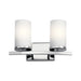 Kichler 45496 Crosby 2-lt 15" Vanity Light-Chrome