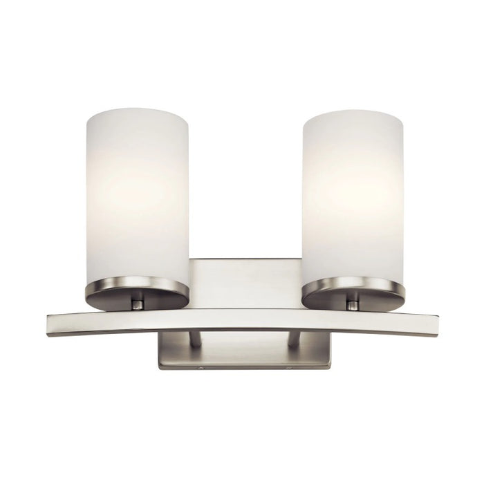 Kichler 45496 Crosby 2-lt 15" Vanity Light-Brushed Nickel