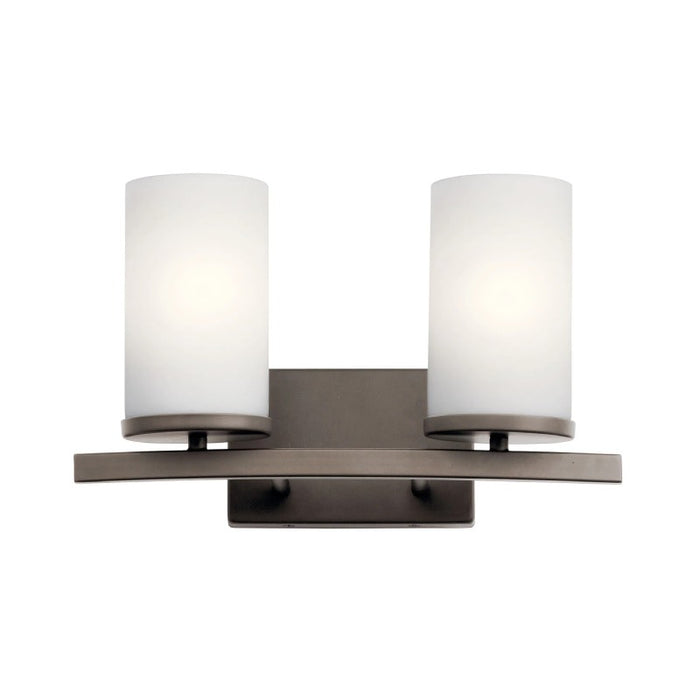 Kichler 45496 Crosby 2-lt 15" Vanity Light-Olde Bronze