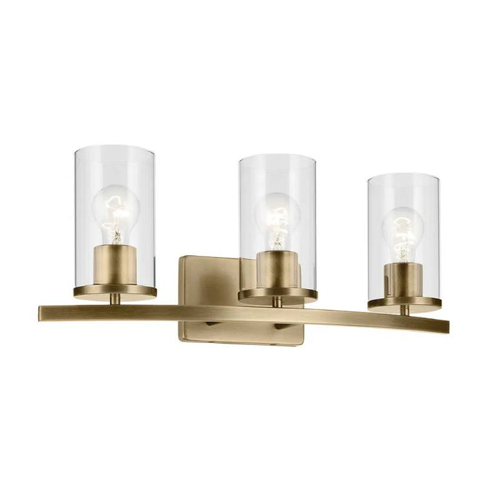 Kichler 45497 Crosby 3-lt 23" Vanity Light-Natural Brass