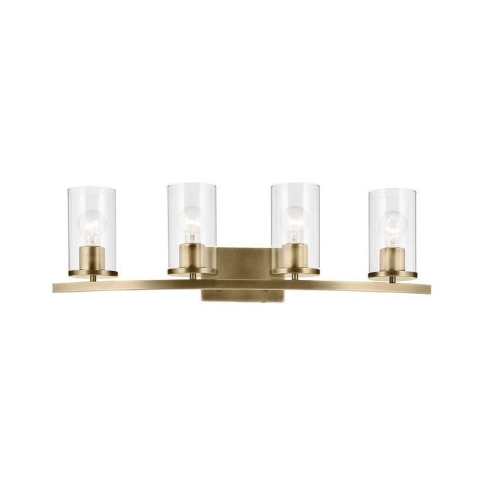 Kichler 45498 Crosby 4-lt 31" Vanity Light-Natural Brass