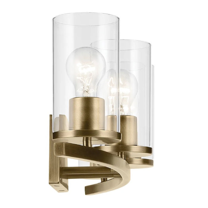 Kichler 45498 Crosby 4-lt 31" Vanity Light-Natural Brass