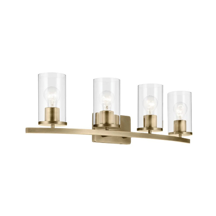 Kichler 45498 Crosby 4-lt 31" Vanity Light-Natural Brass