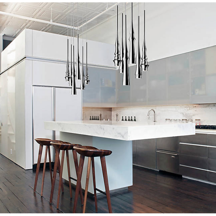 Bover Slend Set 6 Circular 6-lt 21" LED Pendant