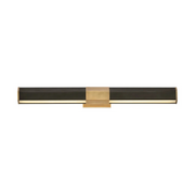 Hinkley 46983 Facet 1-lt 24" LED Accent Light - Lacquered Brass with Black accents