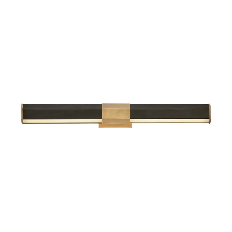 Hinkley 46983 Facet 1-lt 24" LED Accent Light - Lacquered Brass with Black accents