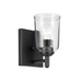 Kichler 45572 Shailene 1-lt 8" Tall Wall Sconce - Black/Clear