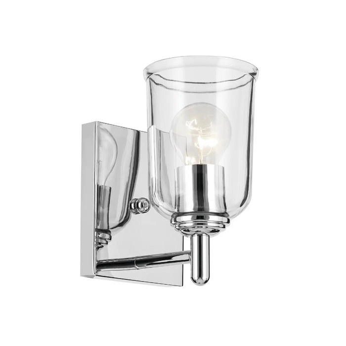 Kichler 45572 Shailene 1-lt 8" Tall Wall Sconce - Chrome/Clear