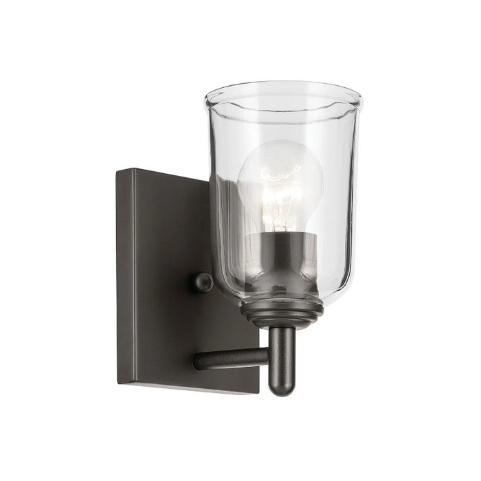 Kichler 45572 Shailene 1-lt 8" Tall Wall Sconce - Olde Bronze/Clear