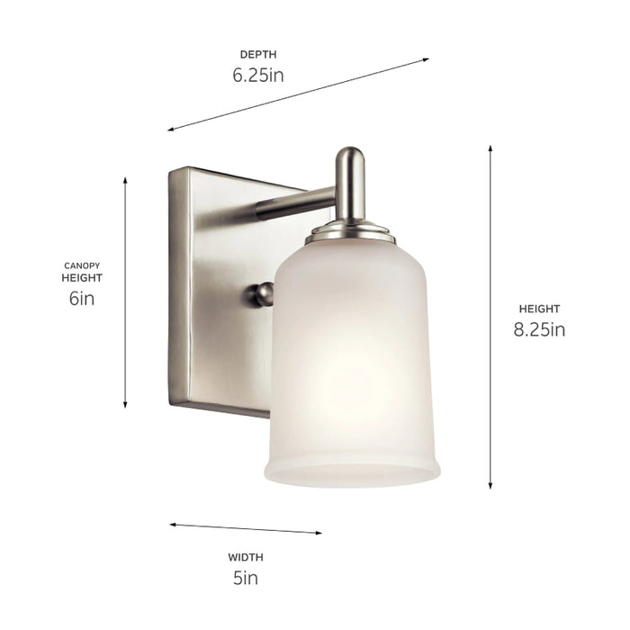 Kichler 45572 Shailene 1-lt 8" Tall Wall Sconce