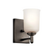 Kichler 45572 Shailene 1-lt 8" Tall Wall Sconce - Olde Bronze/Satin Etched