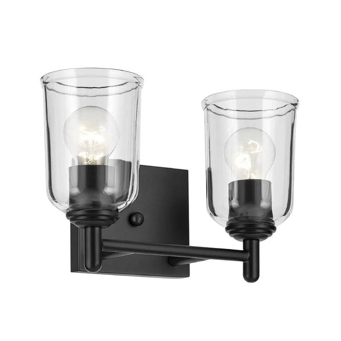 Kichler 45573 Shailene 2-lt 13" Vanity Light-Black