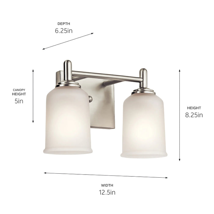 Kichler 45573 Shailene 2-lt 13" Vanity Light