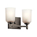 Kichler 45573 Shailene 2-lt 13" Vanity Light-Olde Bronze