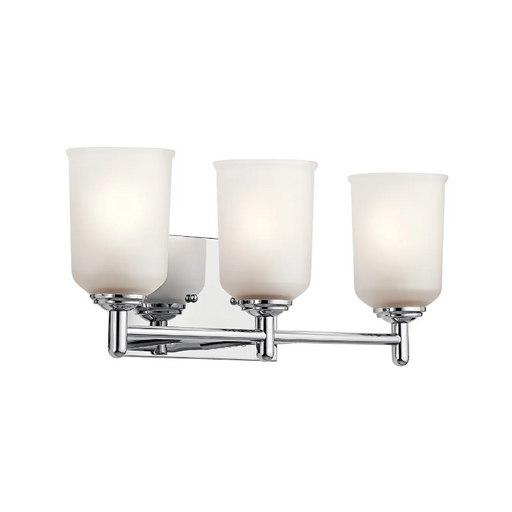 Kichler 45574 Shailene 3-lt 21" Vanity Light - Chrome/Satin Etched