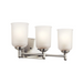 Kichler 45574 Shailene 3-lt 21" Vanity Light - Brushed Nickel/Satin Etched