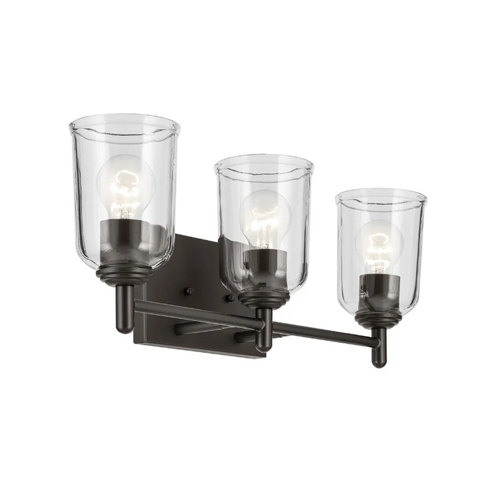 Kichler 45574 Shailene 3-lt 21" Vanity Light - Olde Bronze/Clear