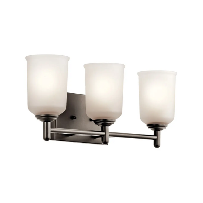 Kichler 45574 Shailene 3-lt 21" Vanity Light - Olde Bronze/Satin Etched