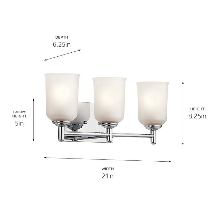 Kichler 45574 Shailene 3-lt 21" Vanity Light