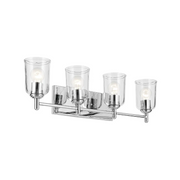 Kichler 45575 Shailene 4-lt 30" Vanity Light - Chrome/Clear