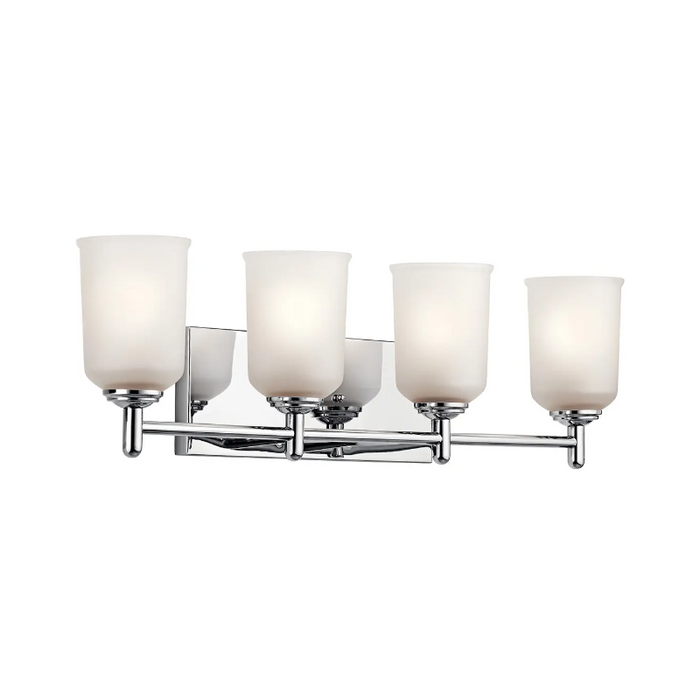 Kichler 45575 Shailene 4-lt 30" Vanity Light - Chrome/Satin Etched