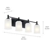 Kichler 45575 Shailene 4-lt 30" Vanity Light