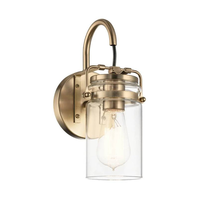 Kichler 45576 Brinley 1-lt 12" Tall Wall Sconce-Champagne Bronze