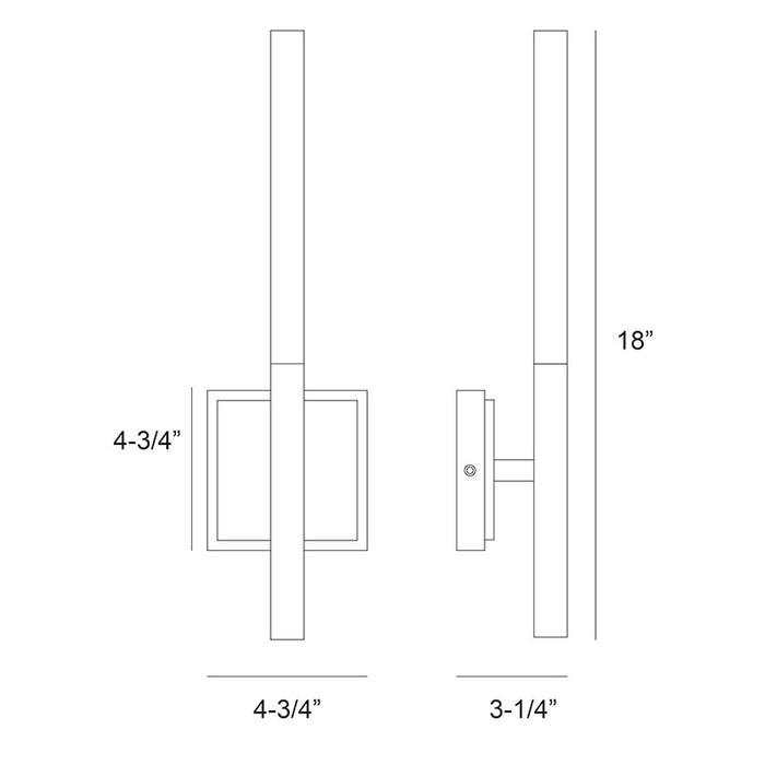 Eurofase 45636 Benicio 2-lt 18" Tall Vanity Light