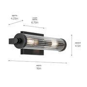 Kichler 45648 Azores 2-lt 16" Vanity Light