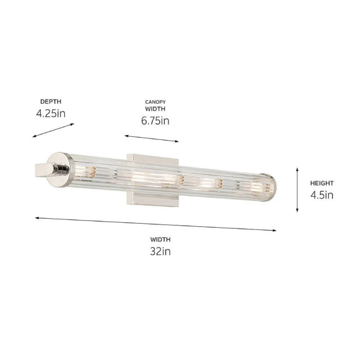 Kichler 45650 Azores 5-lt 32" Vanity Light