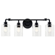 Kichler 45667 Gunnison 4-lt 34" Vanity Light-Black