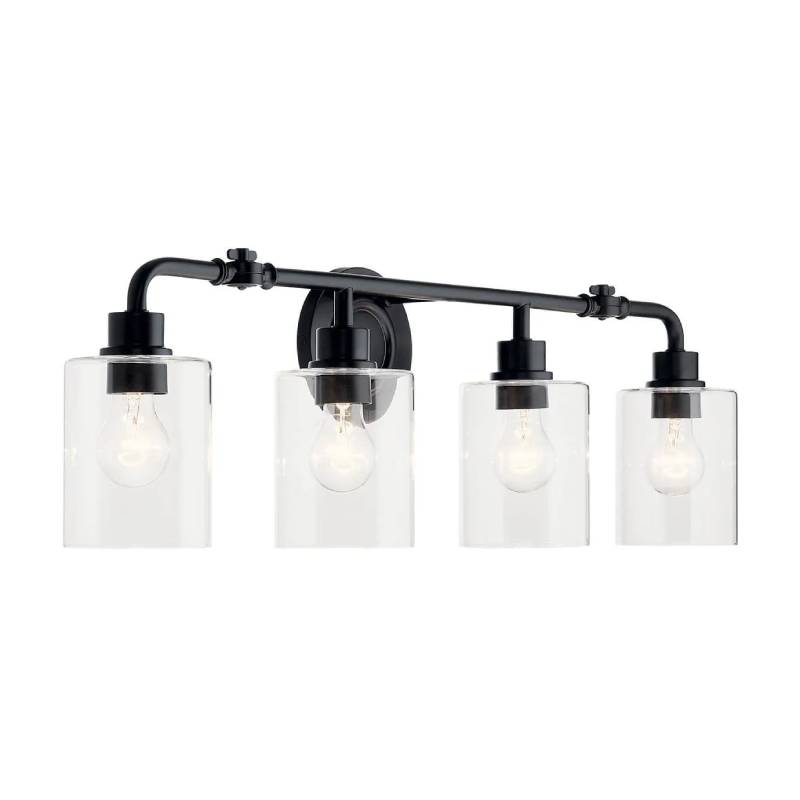 Kichler 45667 Gunnison 4-lt 34" Vanity Light-Black