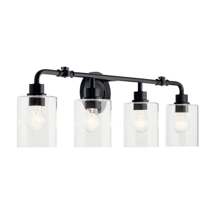 Kichler 45667 Gunnison 4-lt 34" Vanity Light-Black