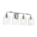 Kichler 45667 Gunnison 4-lt 34" Vanity Light-Chrome